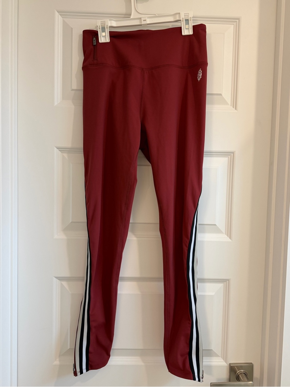 Free People Movement Maroon Athletic Leggings